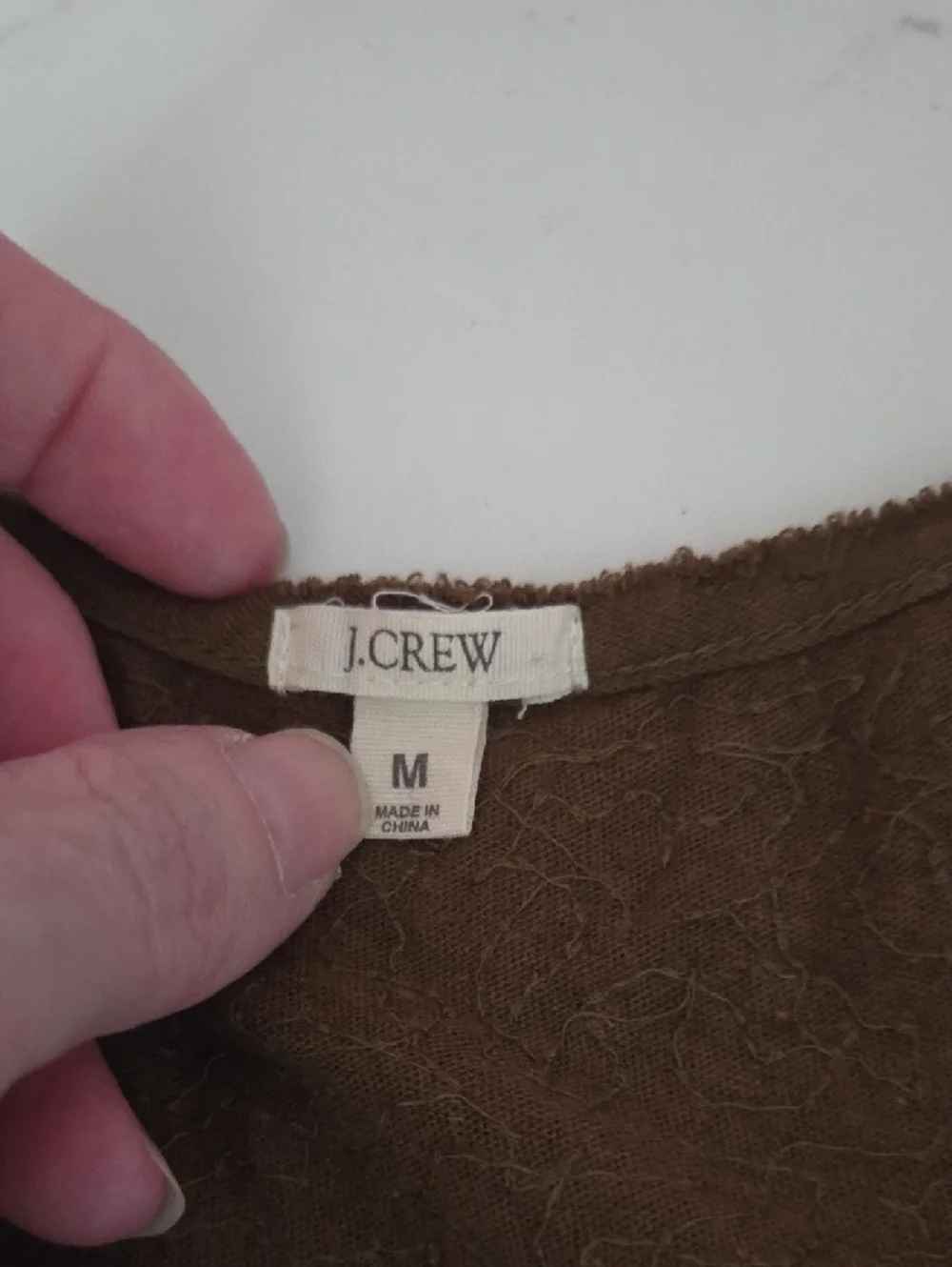 J. Crew Brown Knit Top